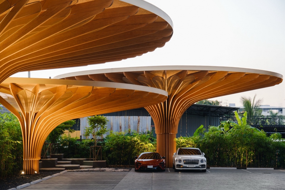 Thepwatana Solar Parking Roof by Openbox Architects