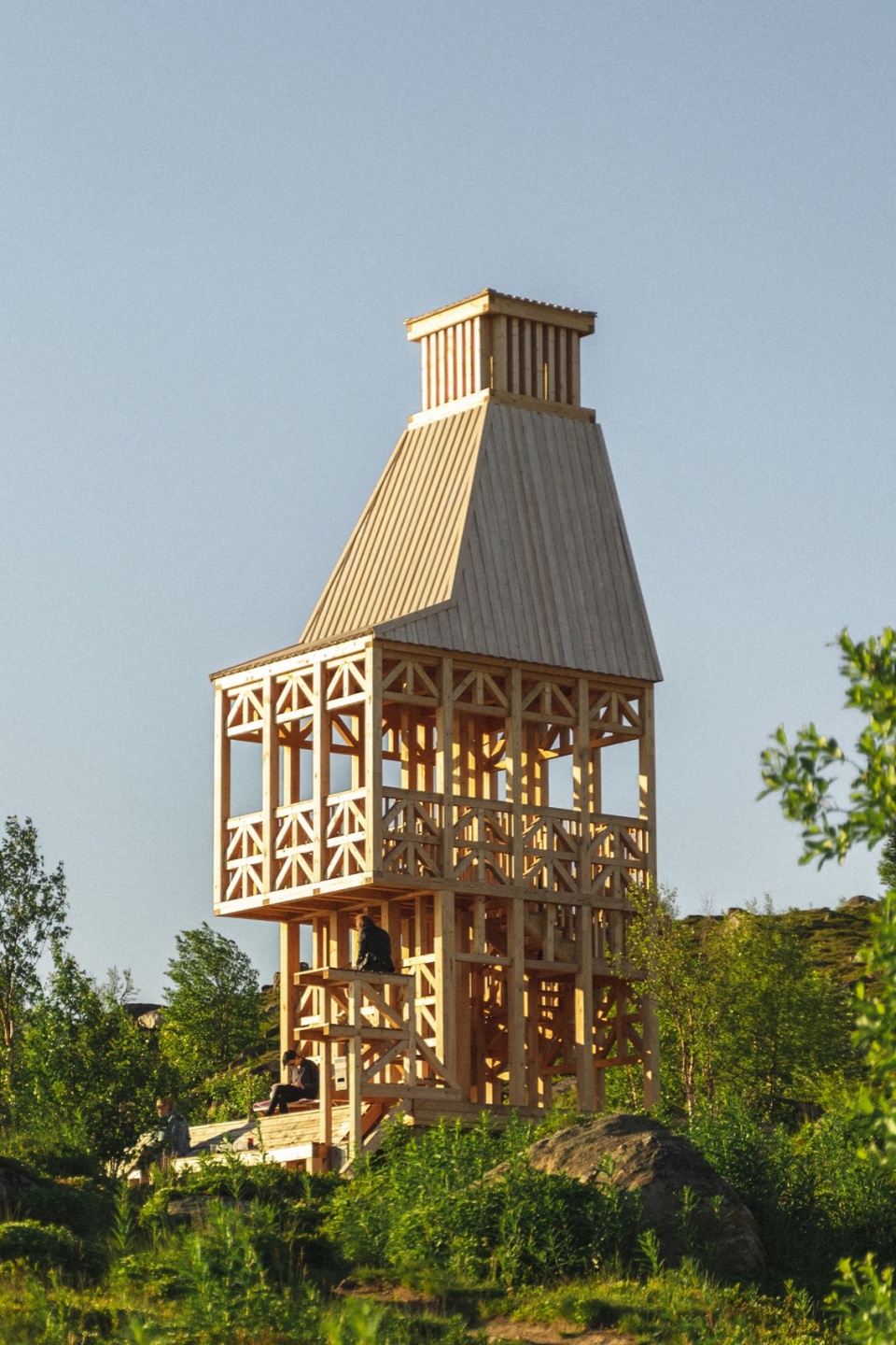 kola bay lighthouse viewpoint by arctic timber architecture