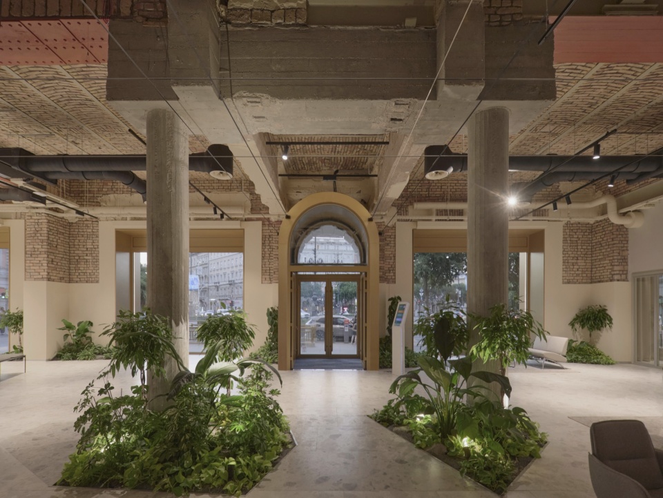 kh bank branch interior design by lab5 architects dobos andras