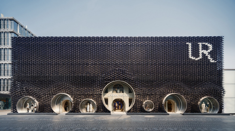 urban revivo flagship store in beijing by mvrdv