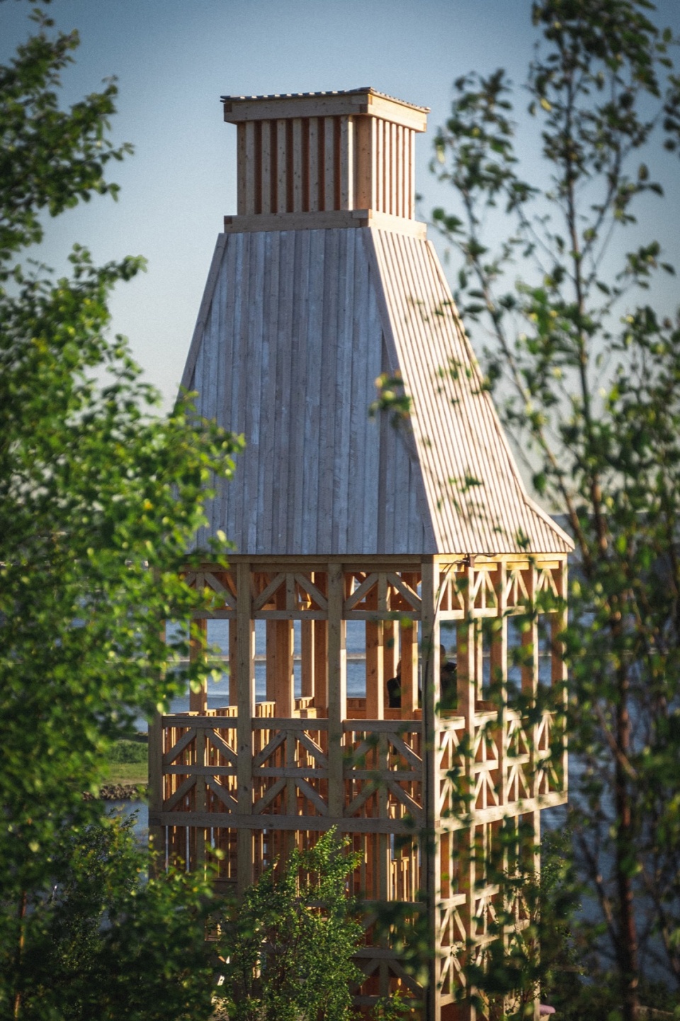 kola bay lighthouse viewpoint by arctic timber architecture