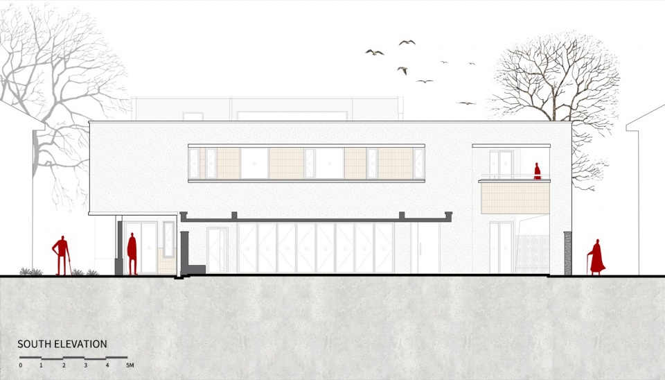 rural triangular house by urbanfabric design