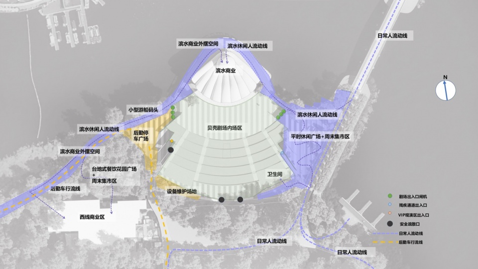 renovation of shell theatre central island performance venue by duts