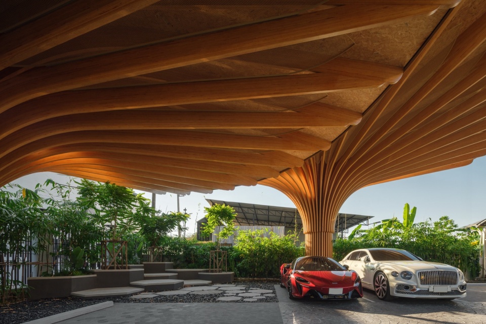 Thepwatana Solar Parking Roof by Openbox Architects