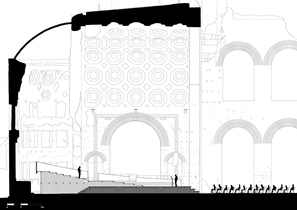 basilica di massenzio new temporary installation by alvisi kirimoto