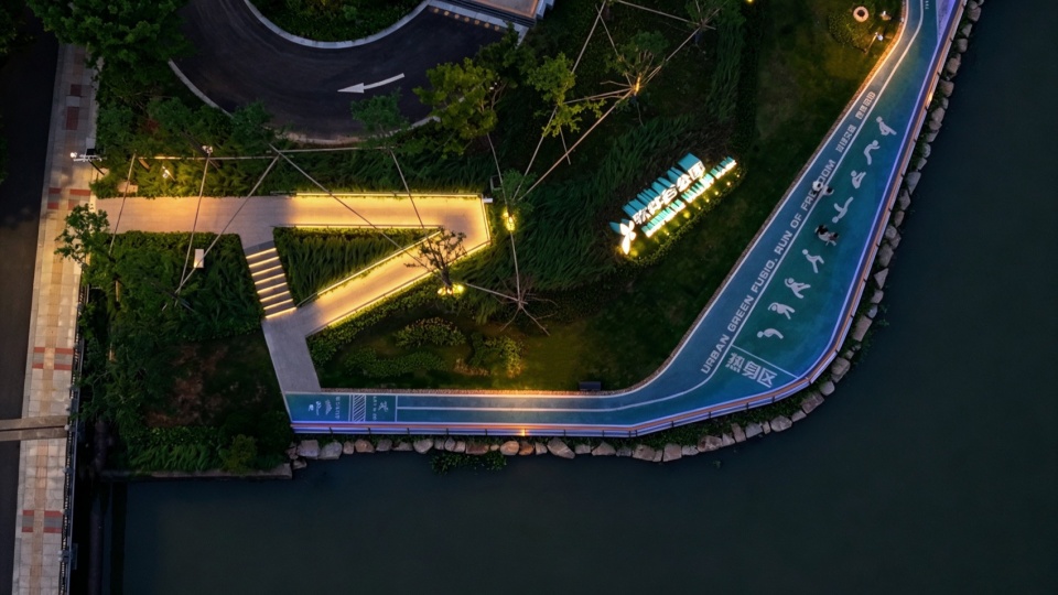 Riverside Landscape Design of Green Belts on Both Sides of Dadongjiang