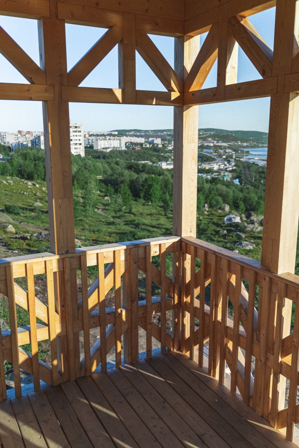 kola bay lighthouse viewpoint by arctic timber architecture