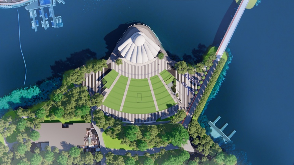 renovation of shell theatre central island performance venue by duts
