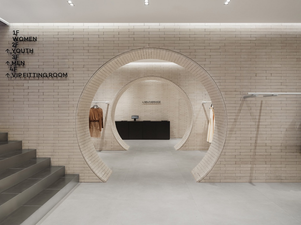 urban revivo flagship store in beijing by mvrdv
