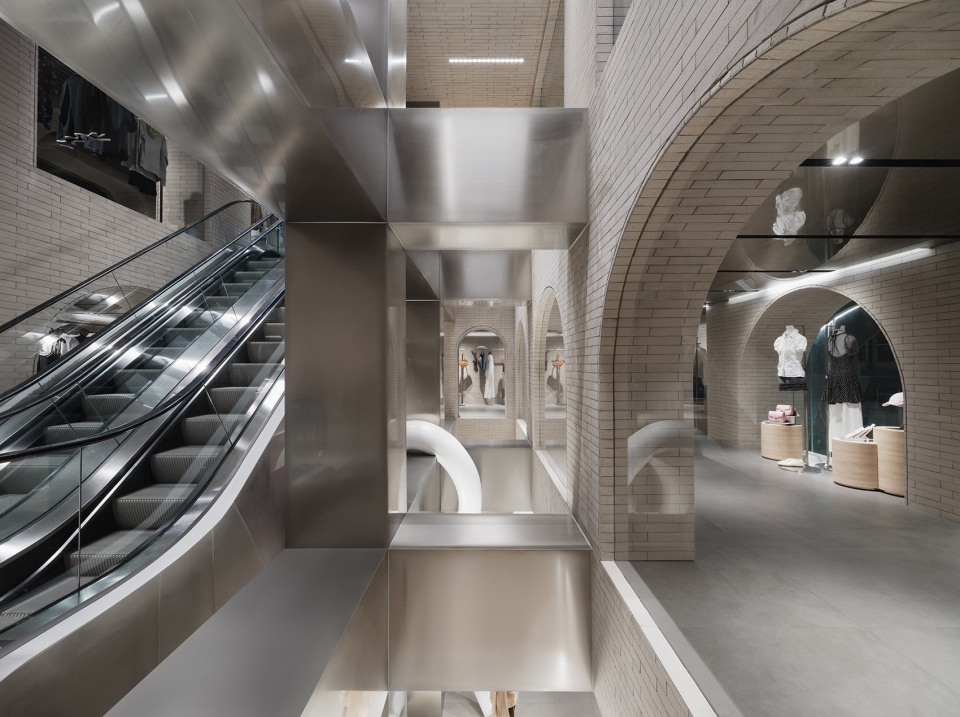 urban revivo flagship store in beijing by mvrdv