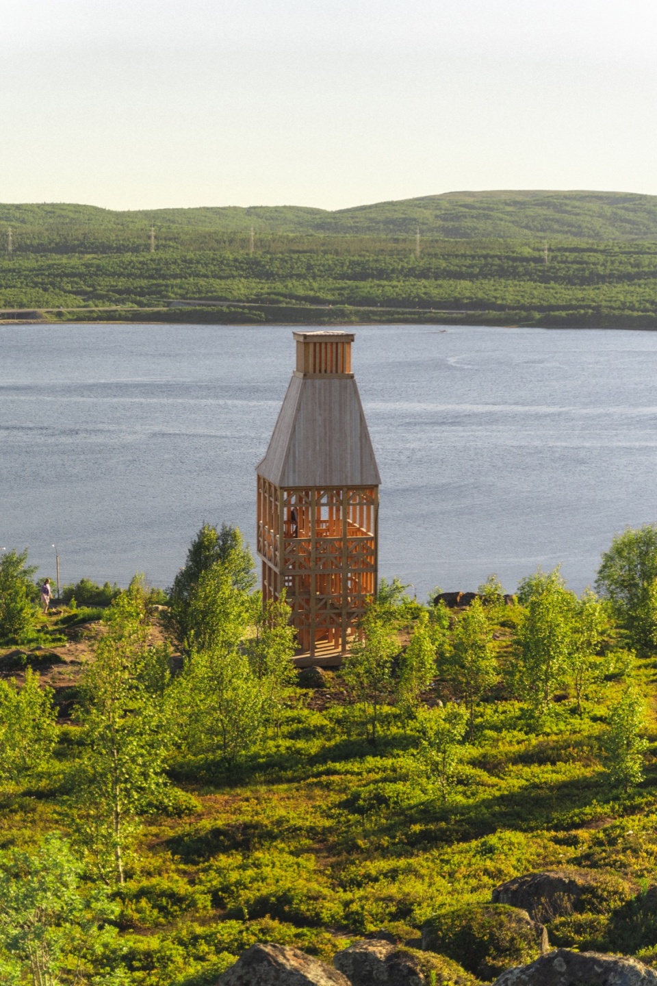 kola bay lighthouse viewpoint by arctic timber architecture