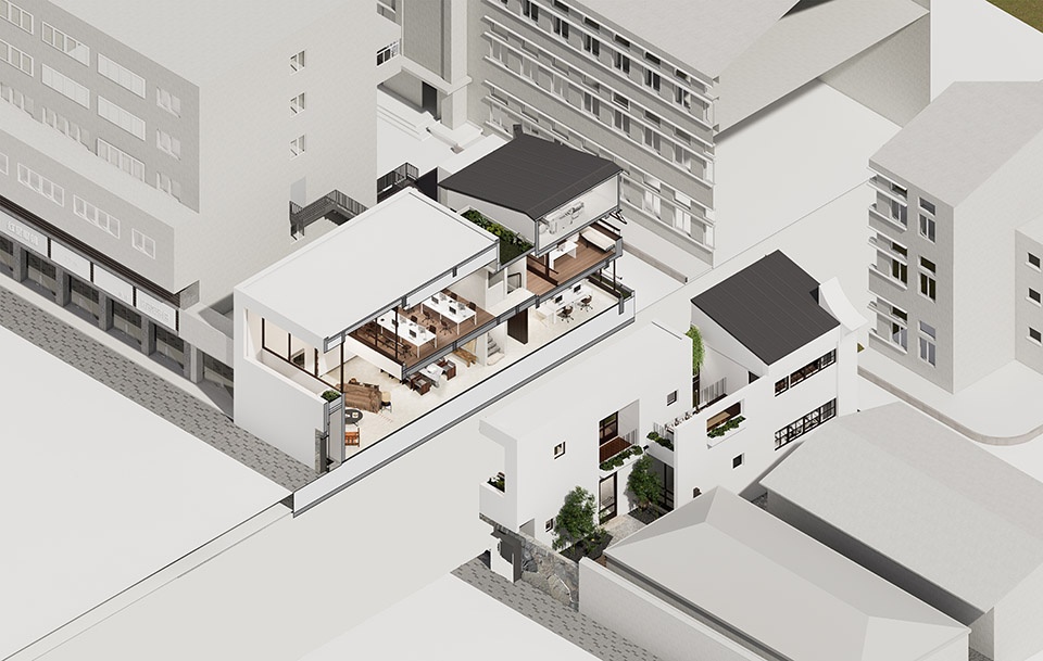 the coworking space by wumichi architects