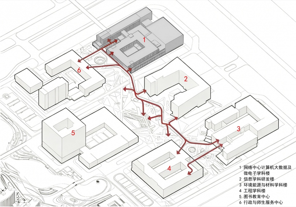 the academic building for network center computer science big data and microelectronics