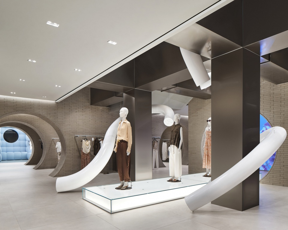 urban revivo flagship store in beijing by mvrdv