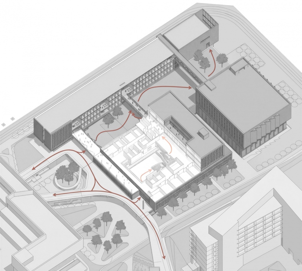 the academic building for network center computer science big data and microelectronics