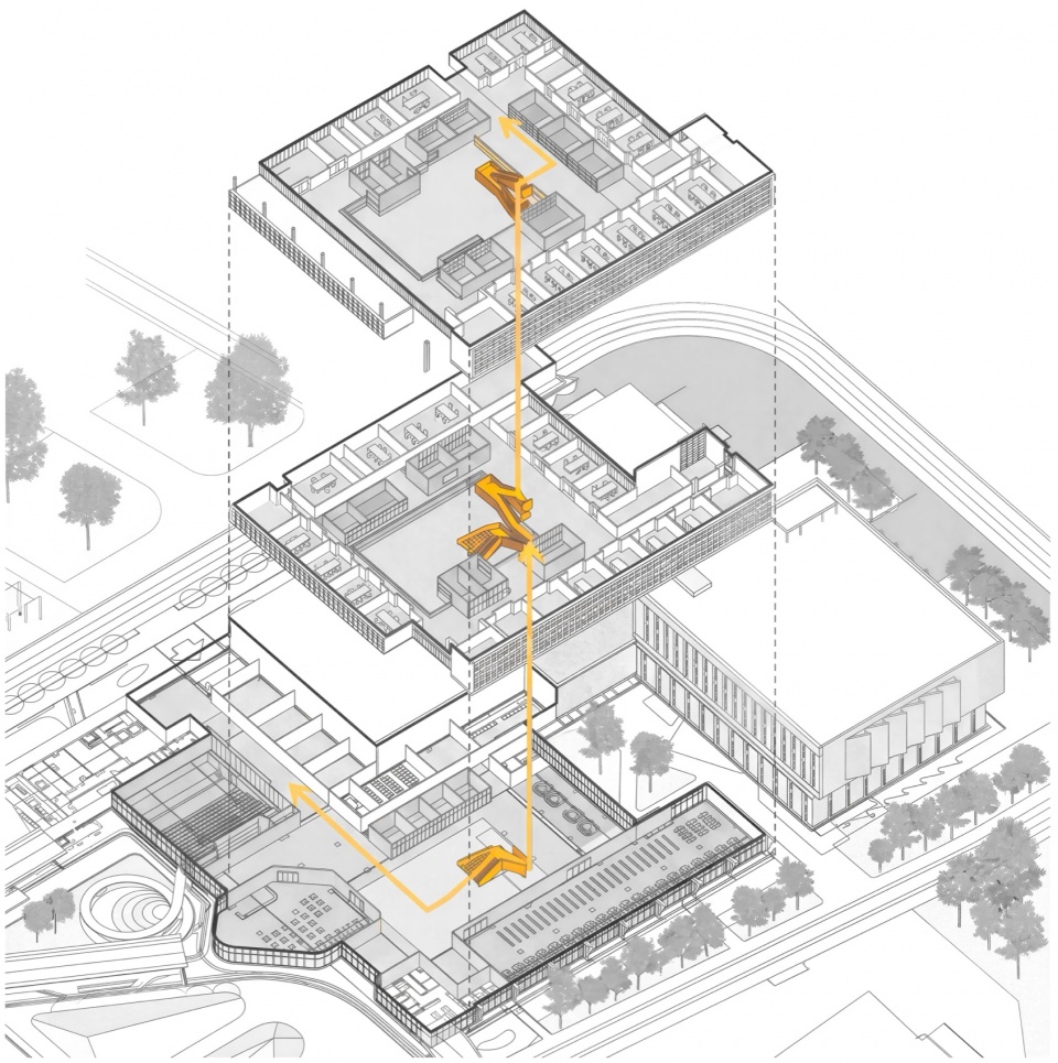 the academic building for network center computer science big data and microelectronics