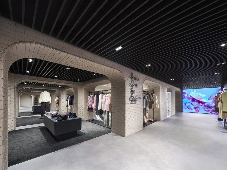 urban revivo flagship store in beijing by mvrdv