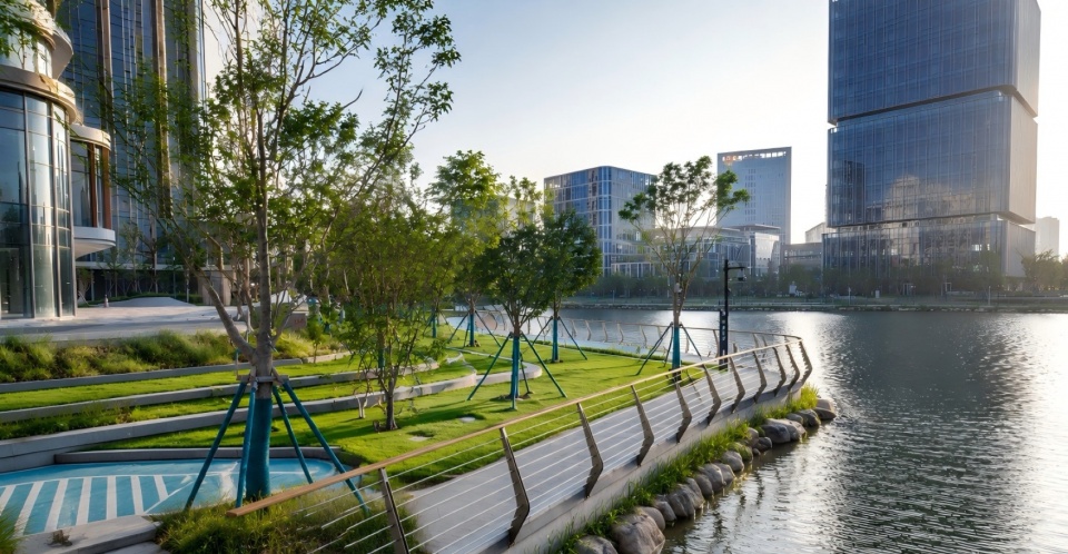 Riverside Landscape Design of Green Belts on Both Sides of Dadongjiang