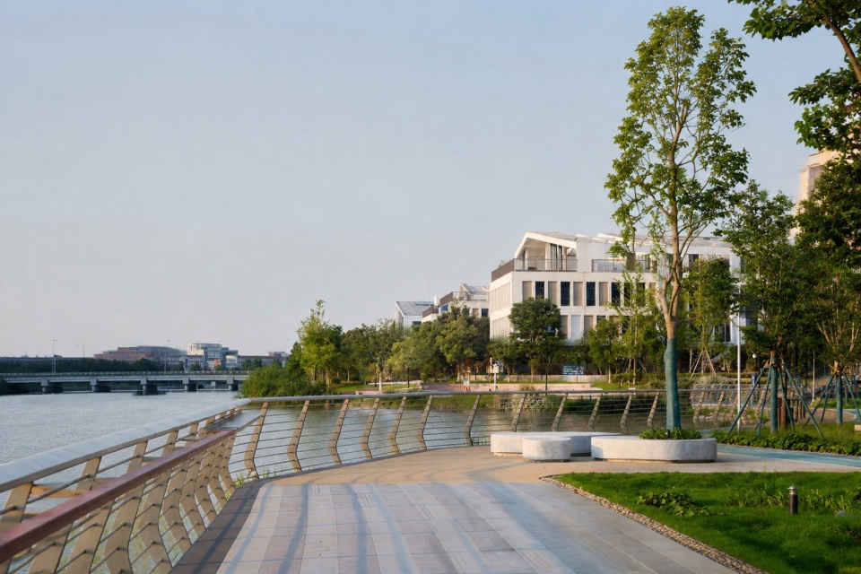 Riverside Landscape Design of Green Belts on Both Sides of Dadongjiang