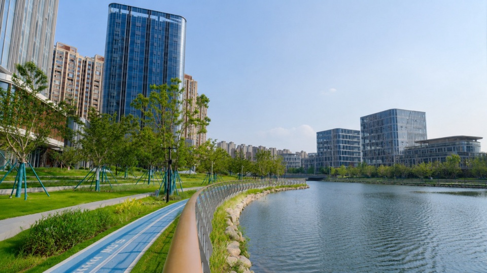 Riverside Landscape Design of Green Belts on Both Sides of Dadongjiang