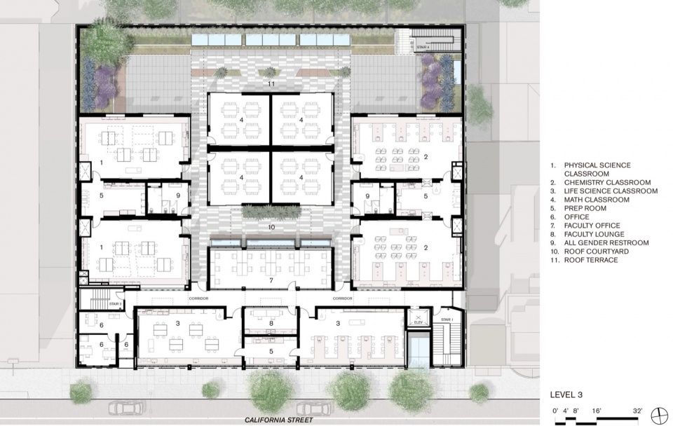 university high school california street campus by leddy maytum stacy architects