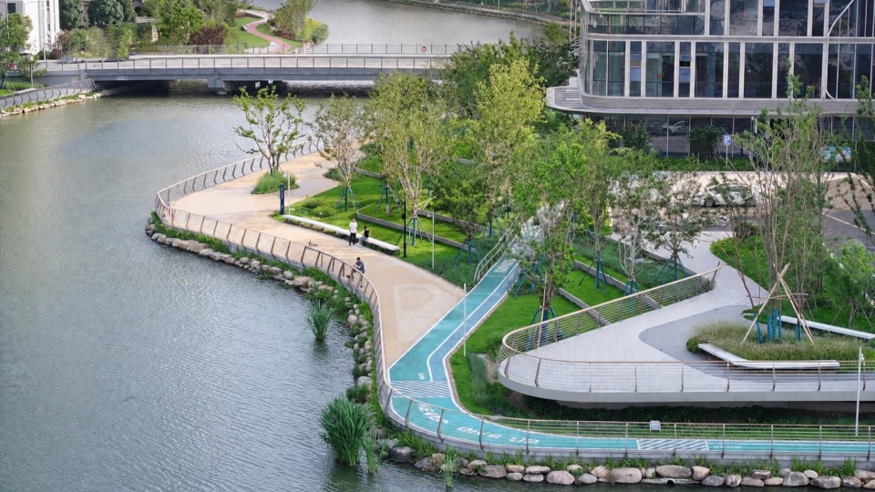 Riverside Landscape Design of Green Belts on Both Sides of Dadongjiang