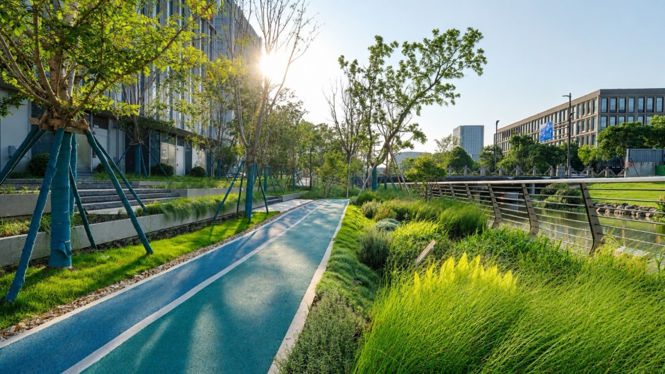 Riverside Landscape Design of Green Belts on Both Sides of Dadongjiang