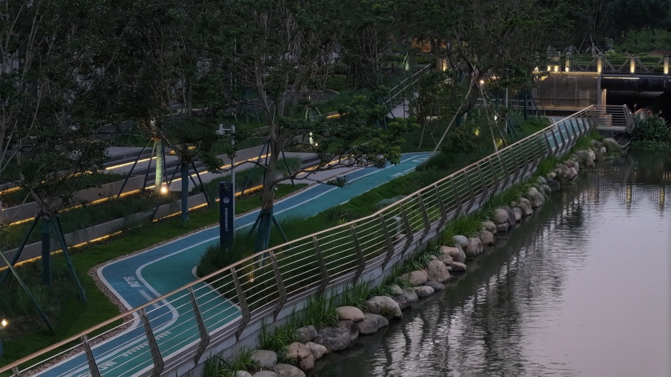 Riverside Landscape Design of Green Belts on Both Sides of Dadongjiang