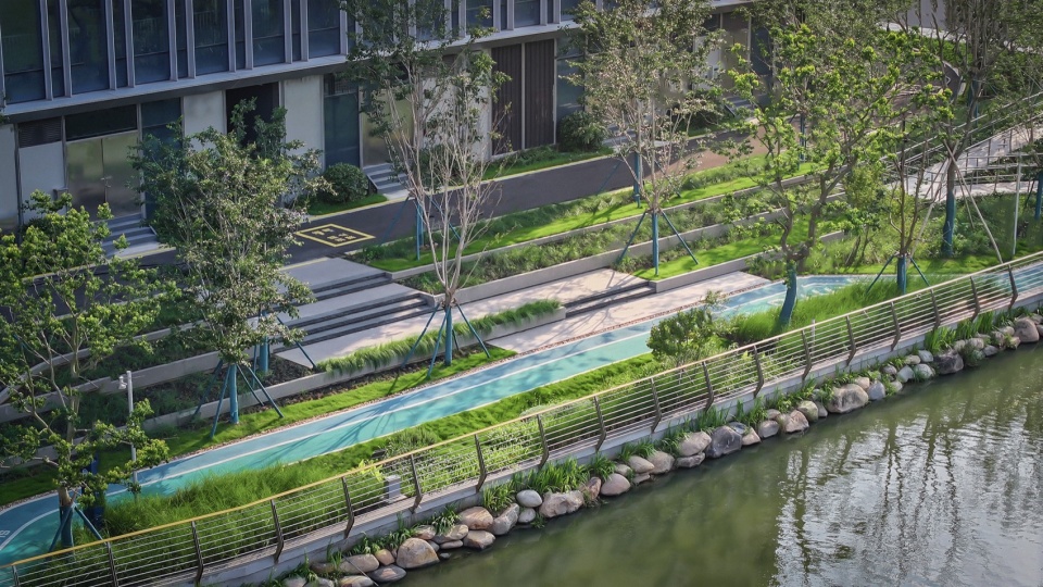 Riverside Landscape Design of Green Belts on Both Sides of Dadongjiang