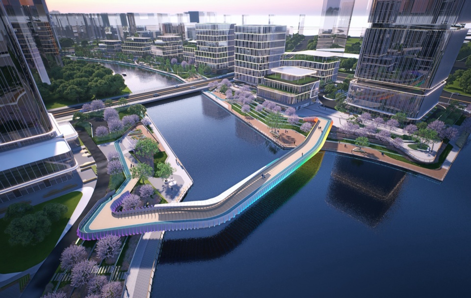 Riverside Landscape Design of Green Belts on Both Sides of Dadongjiang