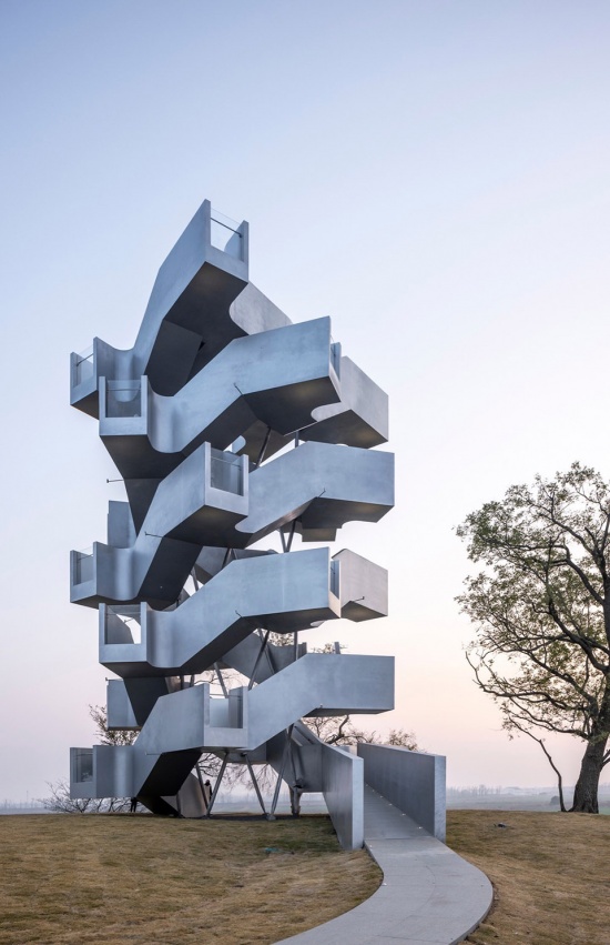 Chenhu Migratory Bird Observation Tower by Xiang Architects
