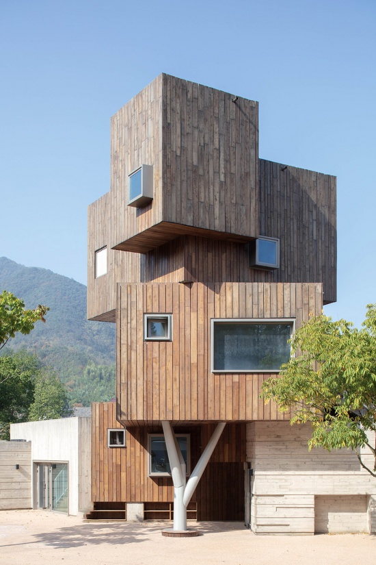 anjiplay kindergarten and international child care center by oli architecture