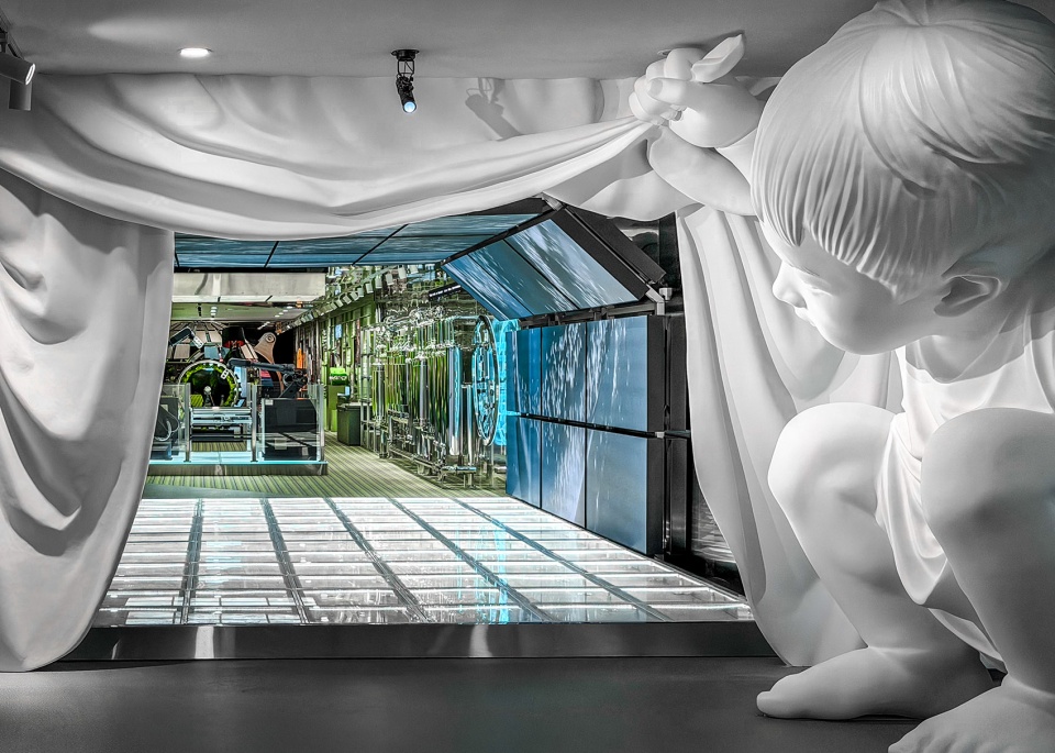 ongdeng ganwei fresh cut produce superfactory exhibition hall by fllllly design