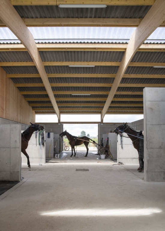 construction of a stable in lassay les chateaux 53 by carmen maurice architecture