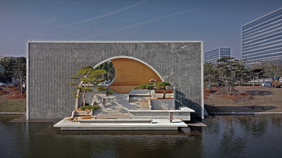 sea moon amphitheater in hangzhou bay by gardening architects