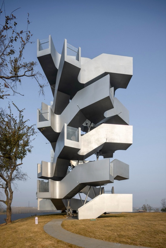 Chenhu Migratory Bird Observation Tower by Xiang Architects
