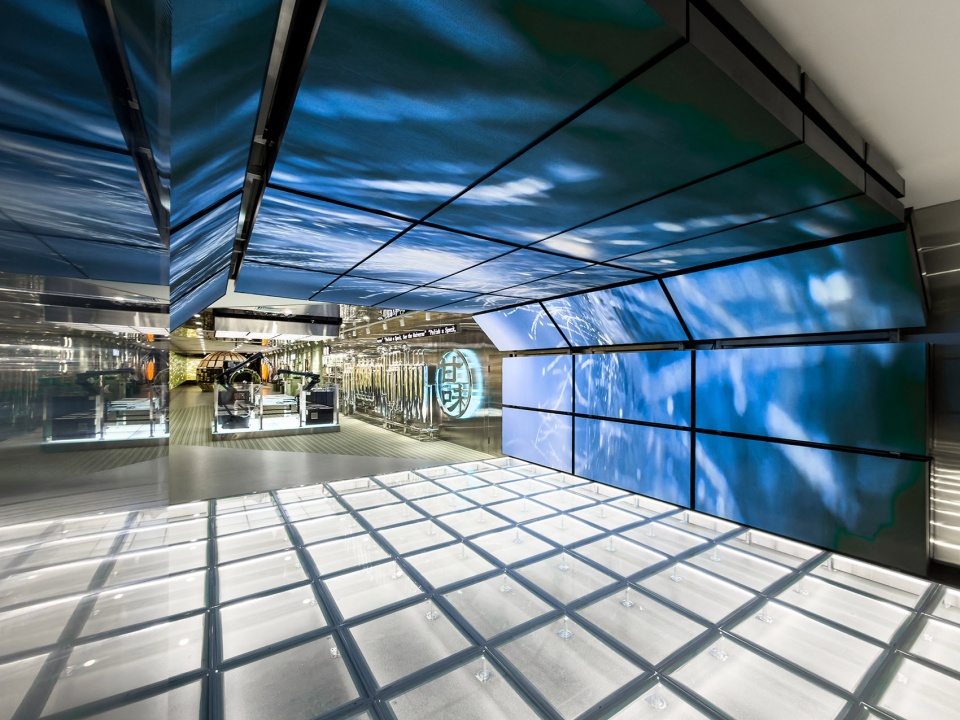 ongdeng ganwei fresh cut produce superfactory exhibition hall by fllllly design