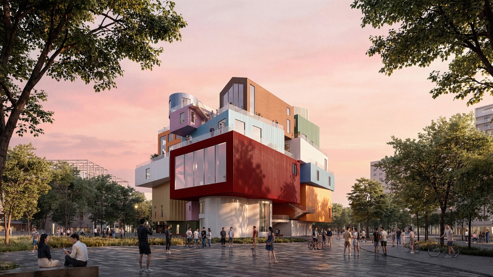 bihailou art village by mvrdv