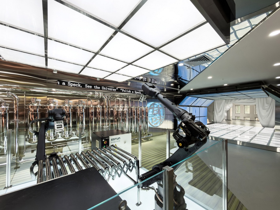 ongdeng ganwei fresh cut produce superfactory exhibition hall by fllllly design