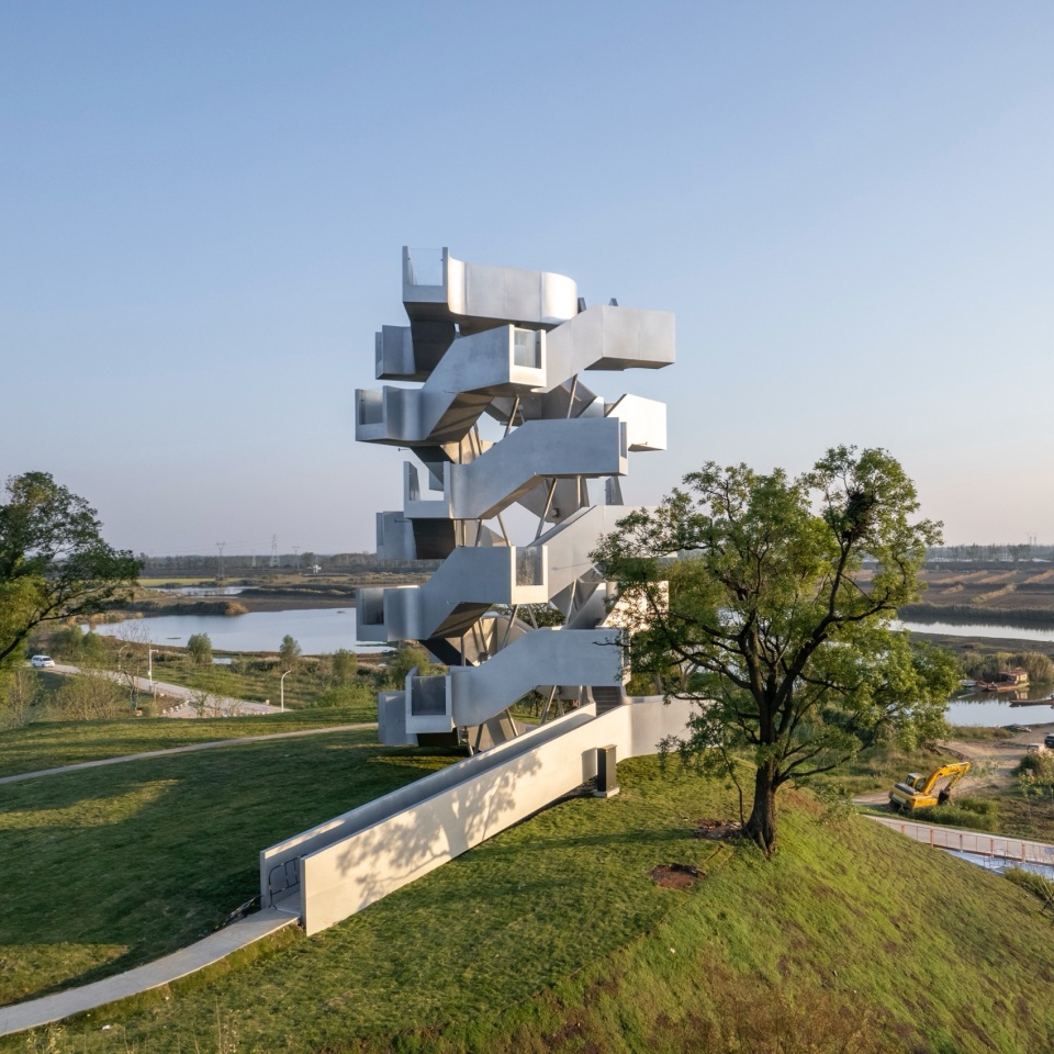 Chenhu Migratory Bird Observation Tower by Xiang Architects