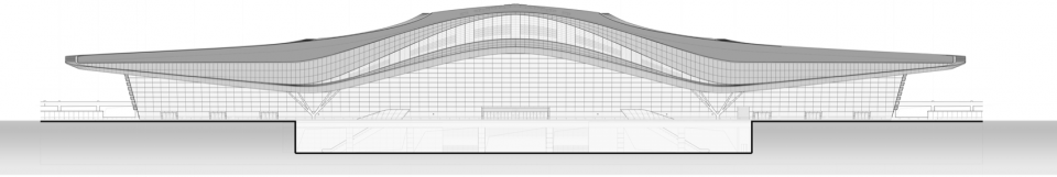 jingmen west railway station by citic architectural design research institute co ltd china railway siyuan survey and design group co ltd