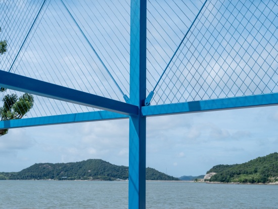blue court by found projects atelier noirs