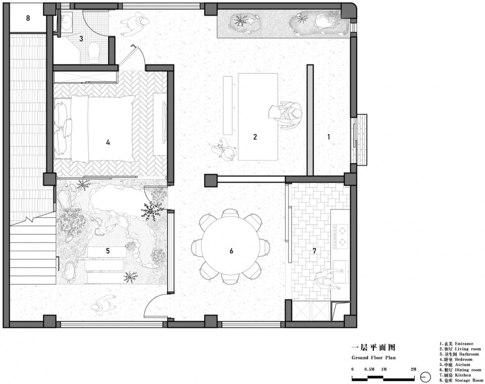 the courtyard house by li wenxi architects