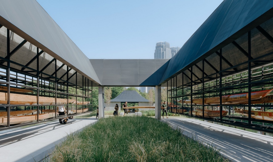 dadun dragon boat art base lecong shunde by atelier alternative architecture