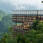 Huangfengyan Camping Park Visitor Center by XJ DesignAgency