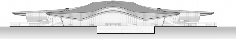 jingmen west railway station by citic architectural design research institute co ltd china railway siyuan survey and design group co ltd