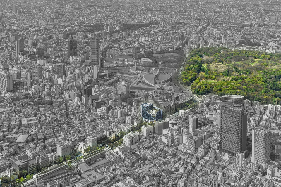 harajuku square by nikken sekkei akihisa hirata architecture office