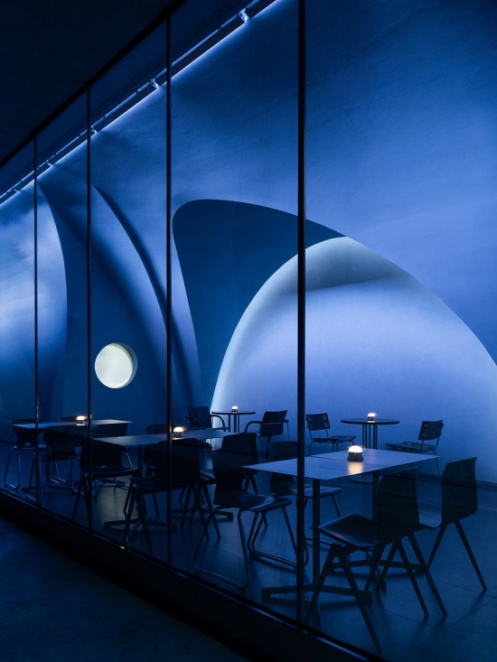 luminous tunnel dos restaurant by mars studio