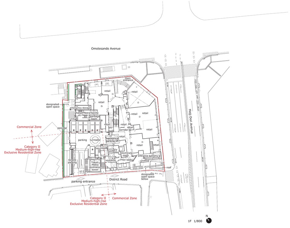 harajuku square by nikken sekkei akihisa hirata architecture office