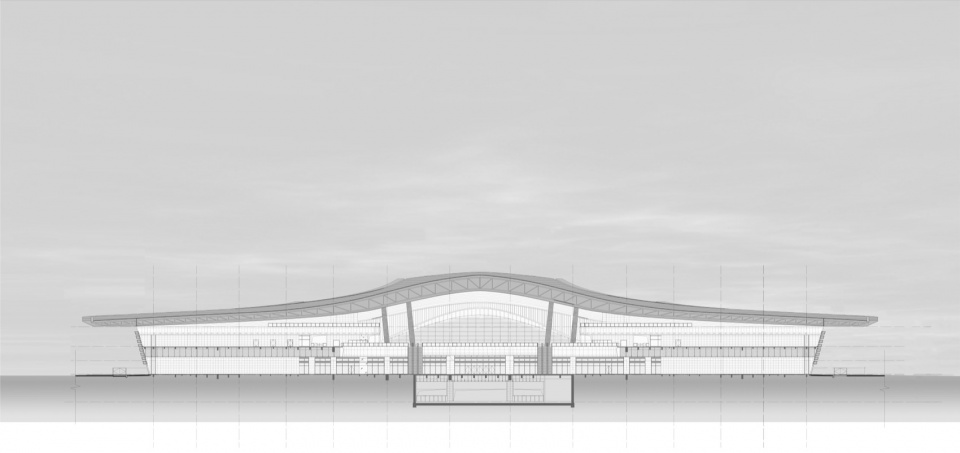 jingmen west railway station by citic architectural design research institute co ltd china railway siyuan survey and design group co ltd